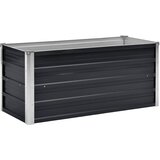  Povišena vrtna gredica antracit 100x40x45 cm pocinčani čelik | shoptok.hr