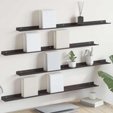  Polica na zidu s policom Zidne 4 pcs Crna 100 x 9 x 2 5 cm - Crna 100 x 9 cm 4 | shoptok.hr