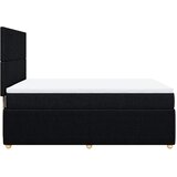  Krevet s oprugama i madracem crni 140 x 190 cm od tkanine | shoptok.hr