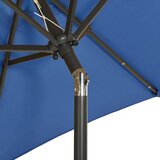  Vrtni suncobran LED azurnoplavi 200 x 211 cm aluminijski | Eponuda.ba