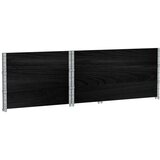  Vrtni sadilica crna 120 x 80 cm od masivne borovine | shoptok.hr