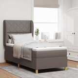  Krevet s opruga kutije Sivo-smeđa 190 x 90 cm tkanina | shoptok.hr