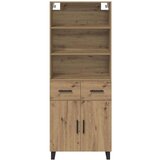  Kuhinjski ormarić Umjetnički hrast 69 5 x 34 x 180 cm Konstruirano drvo | shoptok.hr