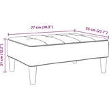  Tabure crni 77x55x31 cm baršunasti | shoptok.hr