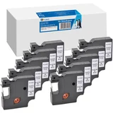 10x Schriftband 12mm x 7m sw Komp m. Dymo D1/ 45013/ S0720530