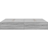  Postelja z dodatnim prostorom za shranjevanje Siva Sonoma 140x200 cm, (22084002) | Shoptok.si