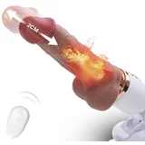 Paloqueth Fuck Machine with Realistic & Thrusting & Vibrating & Heating Dildo Brown