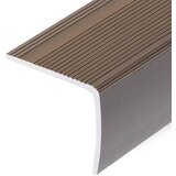 Rubnjaci za stepenice L-oblika 15 kom aluminijski 100 cm smeđi | shoptok.hr