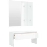  Set namještaja za hodnik sjajni bijeli od konstruiranog drva | shoptok.hr