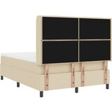  Krevet s opruga kutije s madracem Krema 190 x 140 cm tkanina | shoptok.hr