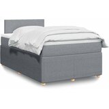  Krevet s oprugama i madracem svjetlosivi 120x190 cm od tkanine | shoptok.hr