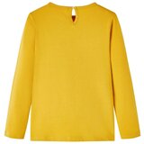  Dječja majica dugih rukava tamna oker boja 104 | shoptok.hr