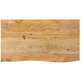 vidaXL Mizna plošča z naravnim robom 110x60x2,5 cm trden mangov les