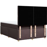 vidaXL Krevet s oprugama i madracem tamnosmeđi 140x200 cm tkanina | shoptok.hr