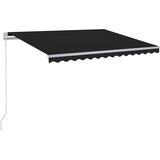 Tenda na ručno uvlačenje s LED svjetlima 300 x 250 cm antracit | shoptok.hr