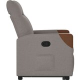  Naslonjač na podizanje od tkanine smeđesivi | shoptok.hr