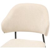 MID.YOU STOL, kovina, tekstil črna, bež | Shoptok.si