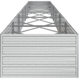  Povišena vrtna gredica 600 x 80 x 45 cm pocinčani čelik srebrna | Eponuda.ba