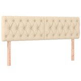  Box spring postelja z vzmetnico LED krem 140x200 cm blago, (20892810) | Shoptok.si