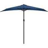 Balkonski suncobran plavi 270 x 144 x 222 cm polukružni | Shoptok.si