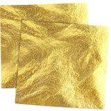 Metalni listići pozlaćeni 14x14 cm / 100 listića (listići za) | ePonuda.com