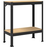  Radna klupa Crna 81 x 41 x 91 cm Projektirano drvo i metal | shoptok.hr