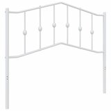  Metalno zamjensko uzglavlje bijelo 107 cm Crna | shoptok.hr