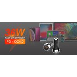 Ldnio CAR CHARGER 2 PORT (1A1C) 36W 5V 3A C1 AVTO POLNILEC | Shoptok.si