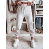 DStreet Spodnie dresowe damskie ELEGRA ecru | Shoptok.si