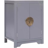  Noćni ormarić sivi 38 x 28 x 52 cm od drva paulovnije | Eponuda.com