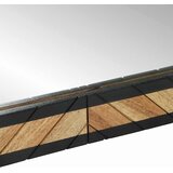 Zidno ogledalo Crna i smeđa 50 x 2 x 90 cm Čvrsto drvo akacije | shoptok.hr