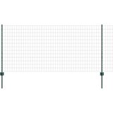 vidaXL evropska ograja z 5 U-stebrički zelena 1x10 m jeklo | Shoptok.si