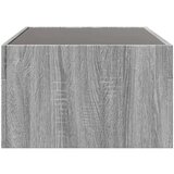 vidaXL Klubska mizica z neskončnimi LED siva sonoma 90x50x30 cm | Shoptok.si