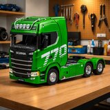  Licencirani kamion na daljinsko upravljanje Scania Huina 1:18 - zeleni | Shoptok.si