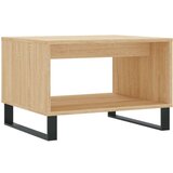 vidaXL Klubska mizica sonoma hrast 60x50x40 cm inženirski les | Shoptok.si