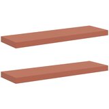  Polica na zidu 2 pcs Crvena 90 x 23,5 x 4 cm Konstruirano drvo | shoptok.hr