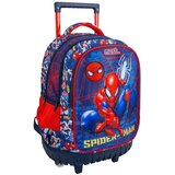 DIAKAKIS Ruksak SPIDERMAN sa točkićima 34x20x44cm 3 zipa 508339 Cijene