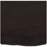  Kupaonska radna ploča tamnosmeđa 60x60x(2-6) cm masivno drvo | shoptok.hr