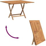  Sklopivi vrtni stol 110x110x75 cm od masivne tikovine - 1 Četvrtasto | shoptok.hr