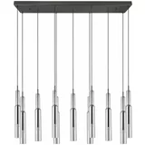 Trio Select Crna/u srebrnoj boji LED viseća svjetiljka sa staklenim sjenilom Lucent –