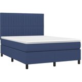  box spring s madracem LED plavi 140x190 cm od tkanine | shoptok.hr