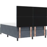  Krevet s opruga kutije Tamno siva 160 x 200 cm Baršun | shoptok.hr