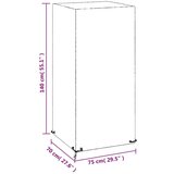 vidaXL Prevleka za vrtne stole 8 obročkov 75x70x140 cm polietilen | Shoptok.si
