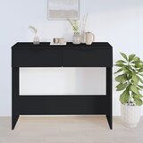 vidaXL Konzolna mizica črna 90x36x75 cm inženirski les Cene
