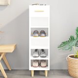 The Living Store Omarica za čevlje bela 30x35x105 cm konstruiran les - Omarica Za Čevlje, (21435027) | Shoptok.si