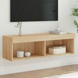 vidaXL TV omarica z LED lučkami sonoma hrast 100x30x30 cm | Shoptok.si