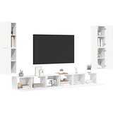  7-dijelni set TV ormarića bijeli od konstruiranog drva | shoptok.hr