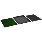  Toalet za ljubimce s pladnjem i travom zeleni 64 x 51 x 3 cm | Eponuda.ba