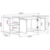 TV ormarić boja sivog hrasta sonome 130 x 35 x 50 cm od iverice | shoptok.hr