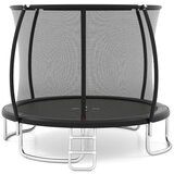 Igrače in hobi Zunanji trampolin, okrogel vrtni trampolin z varnostno mrežo in robustnim okvirjem, Ø366 cm, črn | Shoptok.si